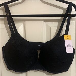 JOYSPUN black lace push up bra.